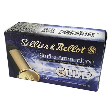 Sellier & Bellot .22LR, 2,6g, Club Std LRN lőszer