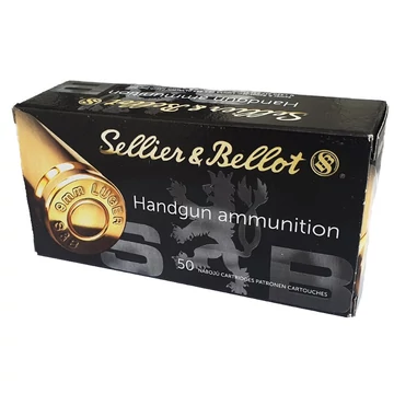 Sellier & Bellot 9mm Luger, 8.0g FMJ lőszer