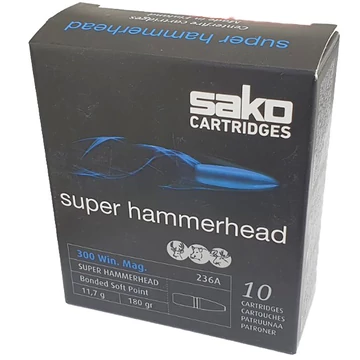 Sako .300WM, 11,7g, 236A Super Hammerhead lőszer