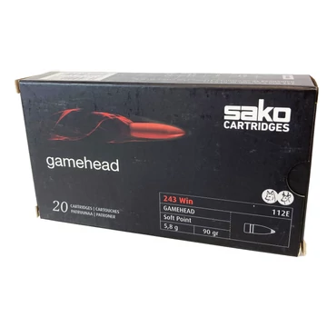 Sako .243W, 5,8g, 1132 Gamehead lőszer