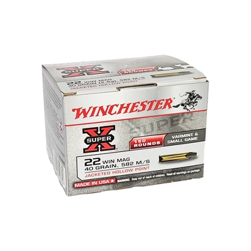 Winchester Super-X .22 WMR 2,6g/40 gr JHP lőszer, 150 db/dob
