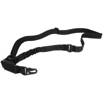 Hordszíj, 1 pontos, bungee, fekete