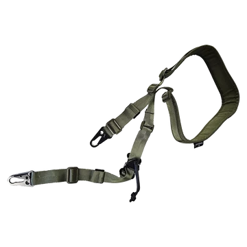 Amomax 2 pontos hordszíj, gyorskioldóval, Olive