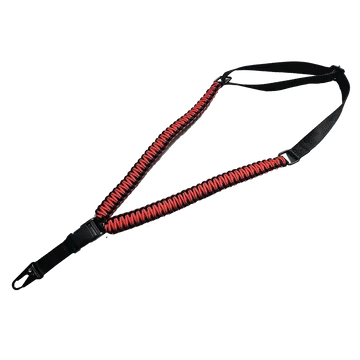 Paracord hordszíj, 1 pontos, QD piros/fekete