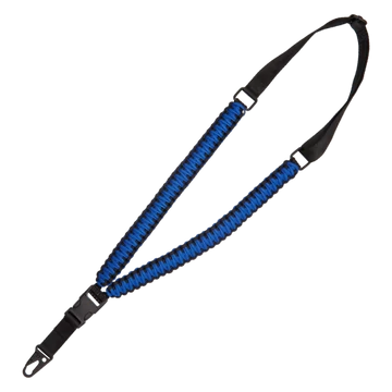 Paracord hordszíj, 1 pontos, QD kék/fekete