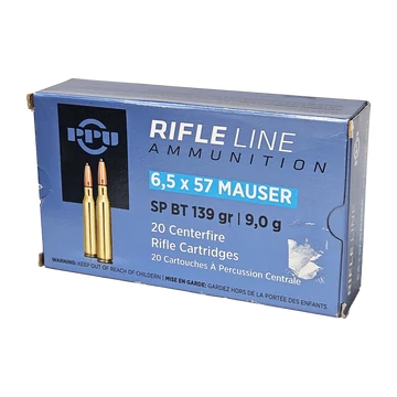 PPU Partizan 6,5x57 SP Mauser 9g / 139 gr lőszer