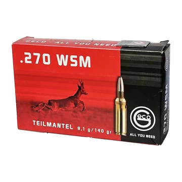 GECO .270 WSM  9,1g / 140 gr Részleges köpenyes lőszer