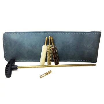 Tisztító készlet, 3 kefés, cal .44 bőrtokban