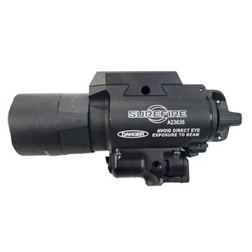 X400U-A-RD pisztolylámpa lézeres irányzékkal, szerelékkel