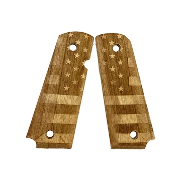 Colt 1911 faragott fa markolat, USA zászló