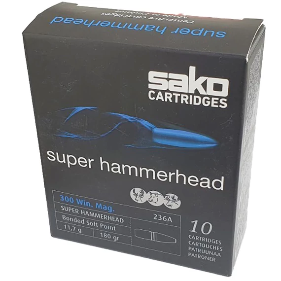 Sako .300WM, 11,7g, 236A Super Hammerhead lőszer