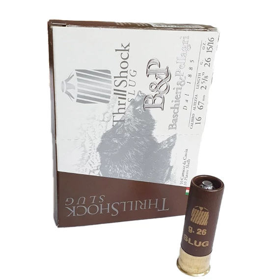 Baschieri & Pellagri 16/67 Big Game Palla Thrill Shock 26g, Slug sörétes lőszer