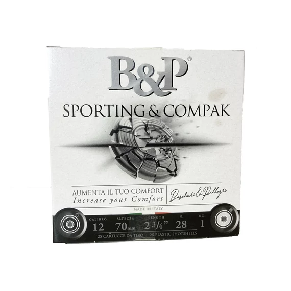 Baschieri & Pellagri 12/70 Sporting & Compak Medium Range 28g, 2,30 mm sörétes lőszer