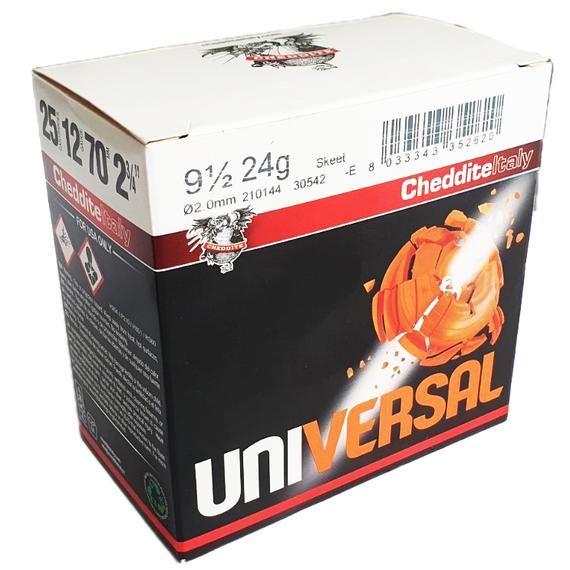 Cheddite 12/70 Universal Skeet 24g, 2,00 mm sörétes lőszer