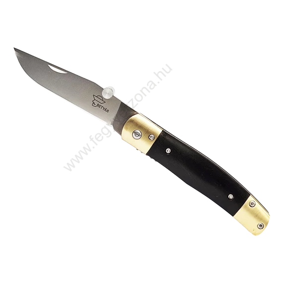 Betyár bicska, maskara, fa markolat, natúr