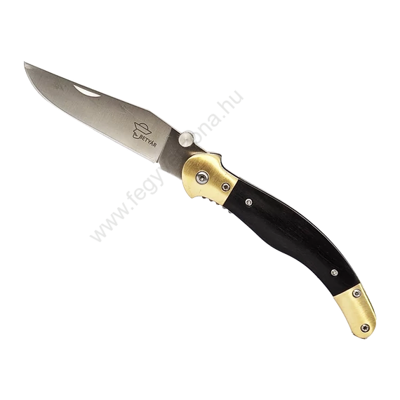 Betyár bicska, fejesgörbe, fa markolat, natúr