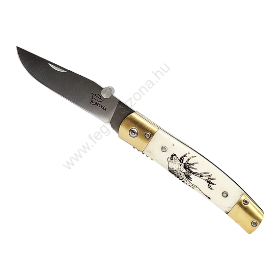 Betyár Bicska, maskara, csont markolat, gímszarvas