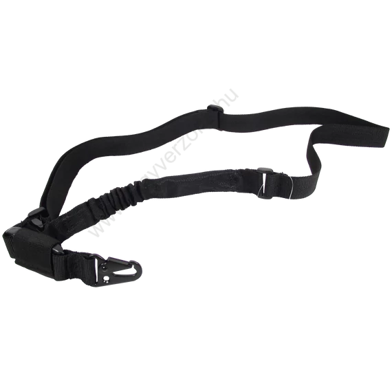 Hordszíj, 1 pontos, bungee, fekete