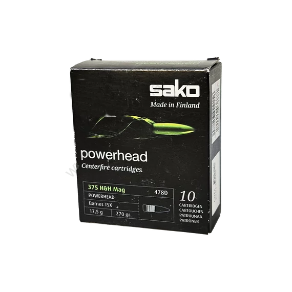Sako 375 H&H Magnum Powerhead 17,5 / 270 gr lőszer