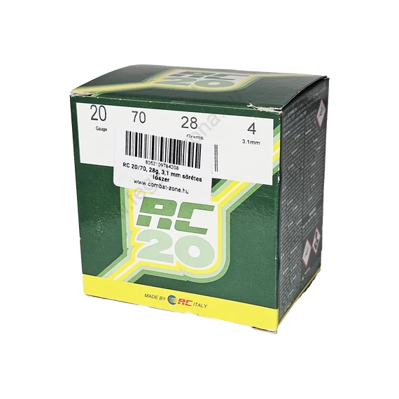 RC 20/70, 28g, 3,1 mm sörétes lőszer