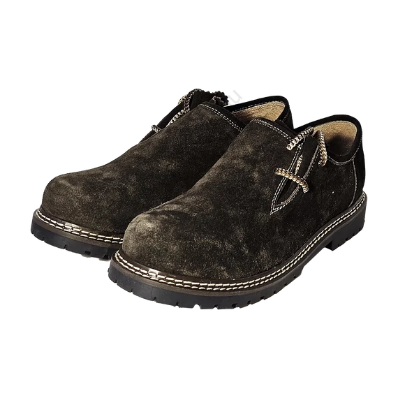 Country velúr cipő, oldalfűzővel, barna - 43